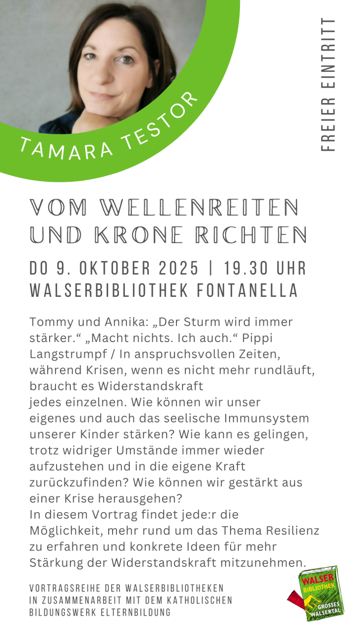 Vortrag Bücherei Fontanella